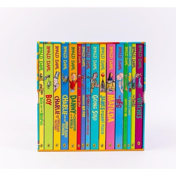 16 Book Boxset Roald Dahl Charlie & The Chocolate Factory Great Glass Elevator - Picture 9 of 12